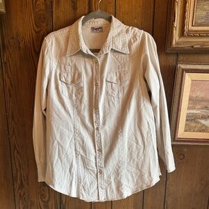 Wrangler Off-White Button-Up Shirt